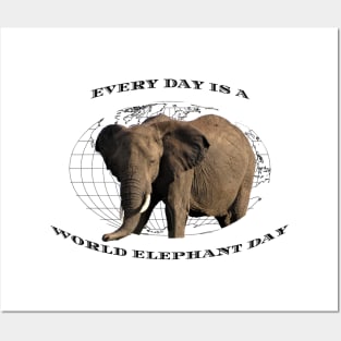 Every Day Is A Word Elephant Day Posters and Art